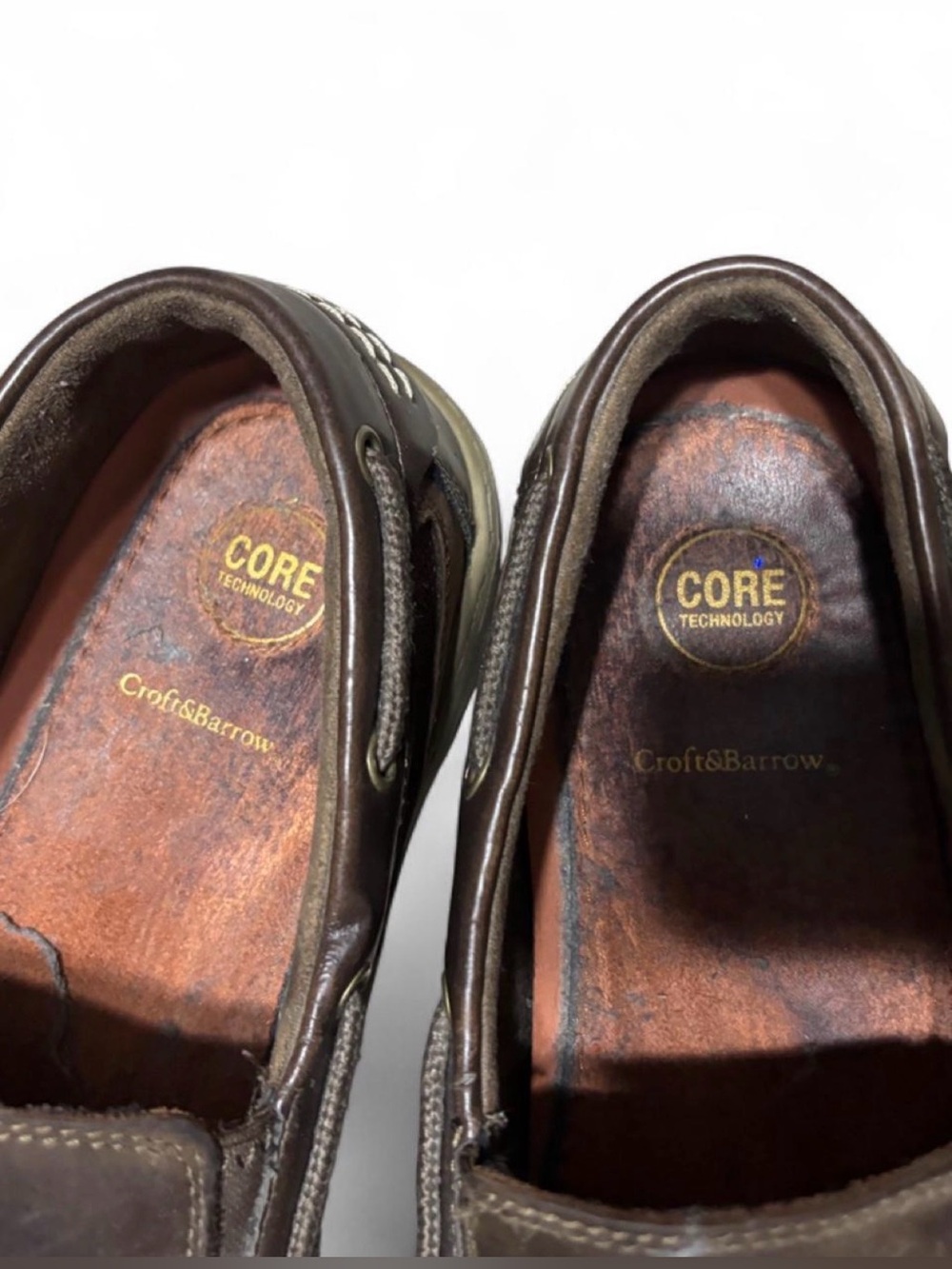 men’s 12 Brown leather loafers - Picture 3 of 5